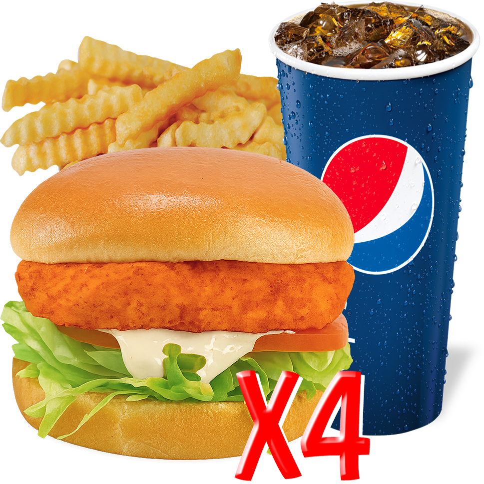 4 Chicken Sandwich Combo