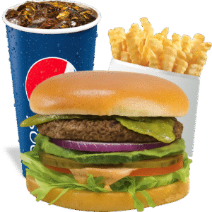 Ortega Avocado Burger Combo