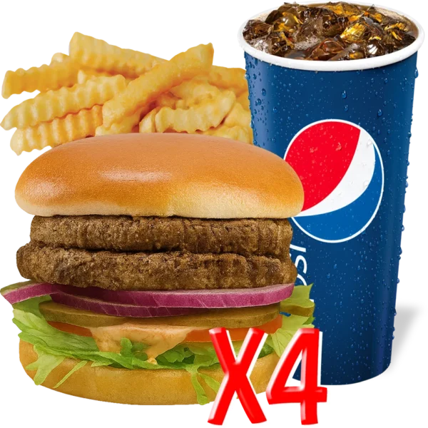 4 Double Burger Combo